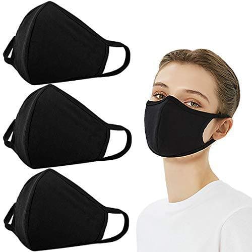 3-pack bomullsmynta ansiktsmasker|tvättbar