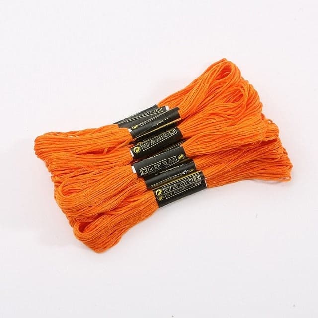 Anker lignende dmc broderi floss korssting bomull broderitråd - lilla / 5stk