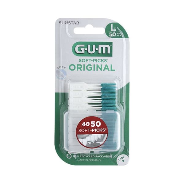 GUM - Soft-Picks Original Large Interdental Borste - 50 enheter - För god tandhygien