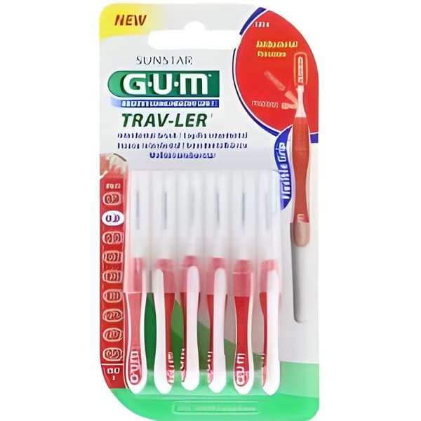 GUM Trav-ler interdentalborste 0,8 mm röd 6 borstar
