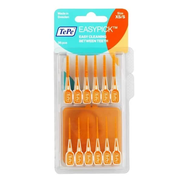 TePe EasyPick Interdentala tandpetare - För perfekt munhygien under alla omständigheter - Storlek XS/S - 1 x 36 c- USED
