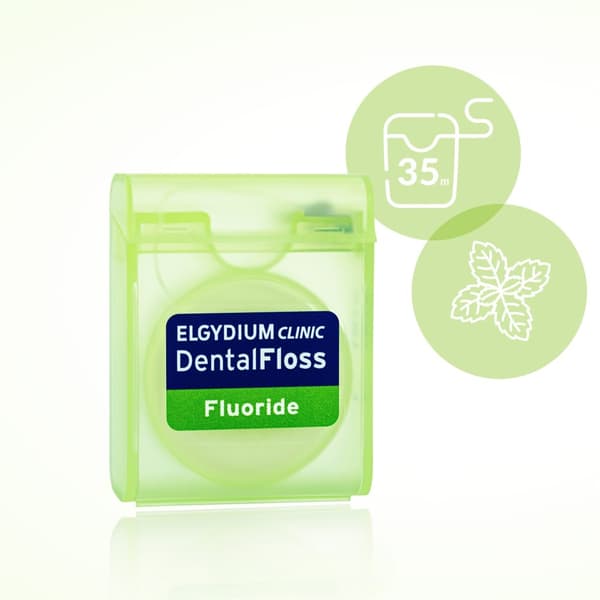 ELGYDIUM CLINIC tandtråd med fluor 35 ml
