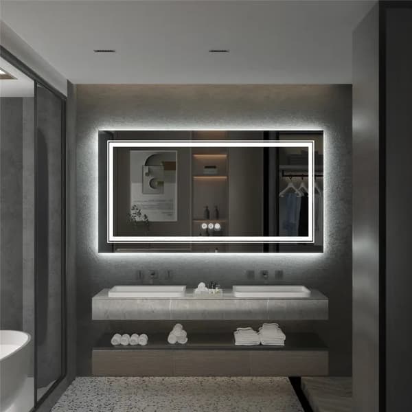 LED Badeværelsesspejl, Vandtæt, Fuldlængde, 105x50cm (42x20tommer)