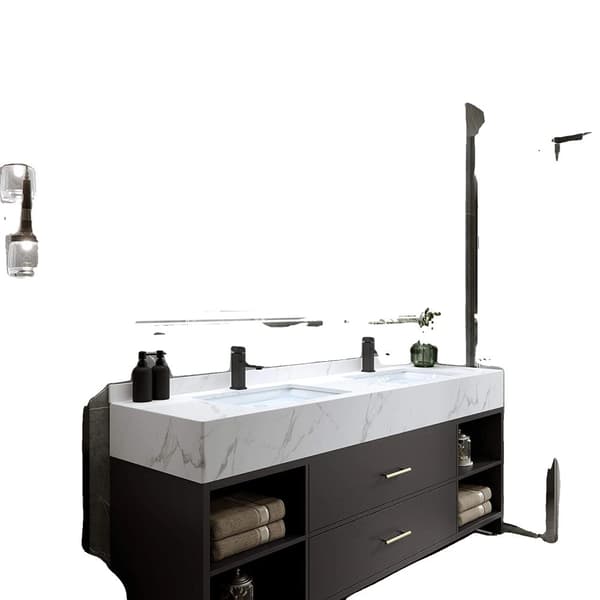 LED Badrumsspegel med Anti-Beslag, Dimbara Lampor, Smart Touch, 48"x24",Silver