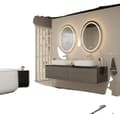Pikkukuva 1 / 2: LED-peili 700x500mm, Anti-Fog, Kosketusanturi ja himmennettävä valaistus,Hopea
