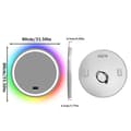 Pikkukuva 2 / 2: LED-kylpyhuonepeili, kosketusanturi-ohjaus, RGB-taustavalovaihtoehdot,Kierros