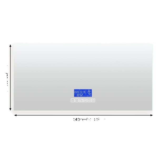 Mångsidigt Badrumsspegel, Temperaturvisning, Avdunstningsfunktion,Premium 600x1400mm