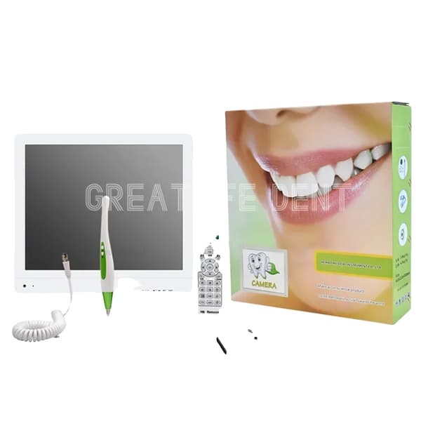 Intraoral kamera, 17" skærm, 10 LED koldlys kilder,Intraoral kamera