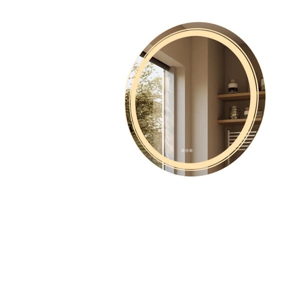LED-belyst badrumsspegel, modern design, touchsensor-kontroll,32 tum