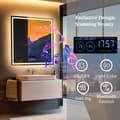 Miniatyrbild 4 av 4: LED Badrumsspegel, Bluetooth-högtalare, Anti-dimma-funktion, 3 Färgtemperaturer