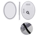 Miniatyrbild 1 av 2: Oval LED-badrumsspegel, touchsensor, anti-dim-funktion,60x80 cm 23,6x31,5 tum