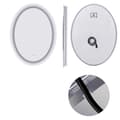 Miniatyrbild 1 av 2: Oval LED-badrumsspegel, touchsensor, anti-dim-funktion,70x50cm 27.56x19.7tum