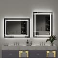 Miniatyrbild 2 av 2: LED Badrumsspegel, Touch Sensor Kontroll, Antimoln Funktion,50x70 cm (20x28 tum)