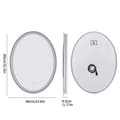 Miniatyrbild 2 av 2: Ultra Bright Oval LED Badrumsspegel, Touch Sensor Kontroll, Anti-Dim Funktion,23.6x31.5 i
