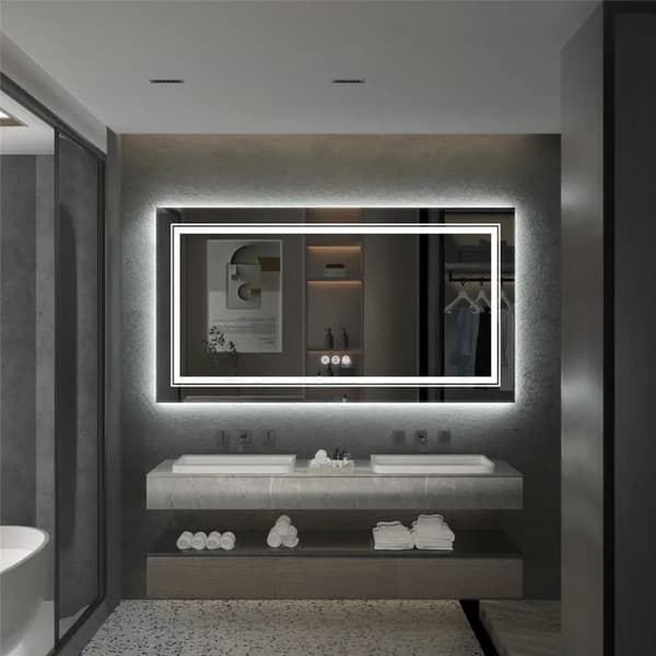 LED Badrumsspegel, Vattentät, Helspegel, 120x60cm (48x24tum)