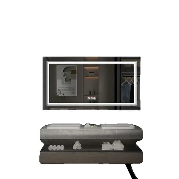 LED Badrumsspegel, Vattentät, Helspegel, 120x60cm (48x24tum)