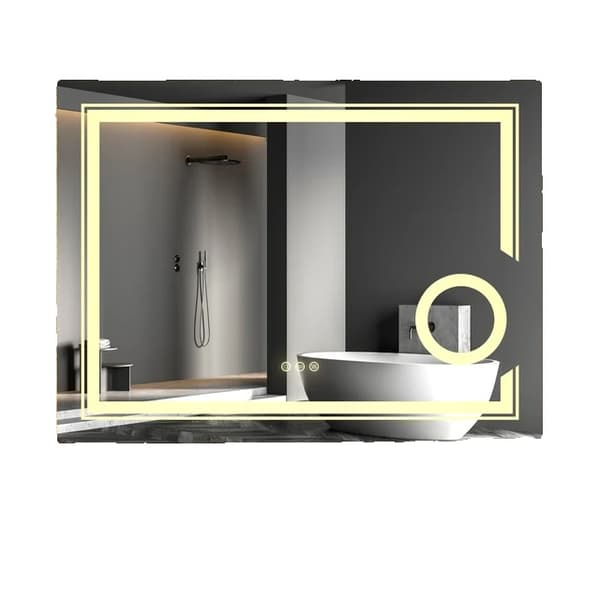 Smart Badrumsspegel, LED-belysning, Anti-imma, 700cm x 900cm