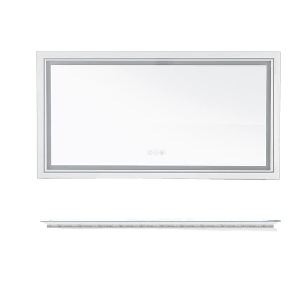 Badrumsspegel, LED-belysning, Anti-imma teknologi, 39,4x23,6 tum