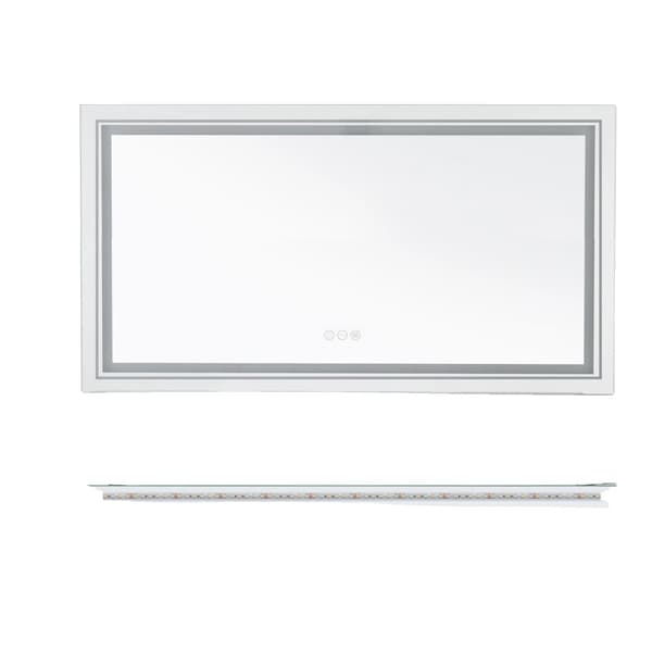 Badrumsspegel, LED-belysning, Anti-imma teknologi, 47,2x31,5 tum