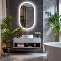 Miniatyrbild 2 av 2: Smart LED Badrumsspegel, Bakbelyst Design, Anti-imma Funktion, 20x32 tum