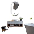 Miniatyrbild 1 av 2: Smart LED Badrumsspegel, Bakbelyst Design, Anti-imma Funktion, 20x32 tum