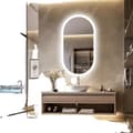 Miniatyrbild 1 av 2: Smart LED Badrumsspegel, Bakbelyst Design, Anti-imma Funktion, 20x40 tum
