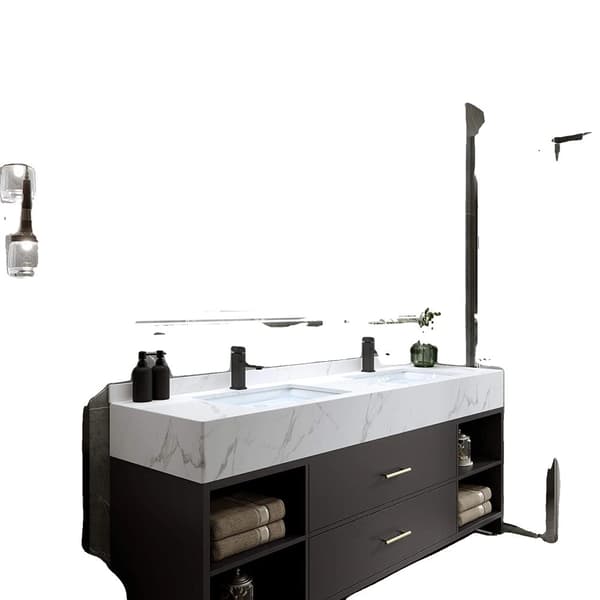 LED Badrumsspegel med Anti-Beslag, Dimbara Lampor, Smart Touch, 48"x24",Silver