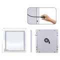 Miniatyrbillede 1 af 2: Smart LED Badeværelsesspejl, Anti-Dug, Berøringsfølsom, 6100LM, 35,4x35,4 tommer,35,4x35,4 tommer