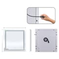 Miniatyrbillede 1 af 2: Smart LED Badeværelsesspejl, Anti-Dug, Berøringsfølsom, 6100LM, 35,4x35,4 tommer,31,5x31,5 tommer