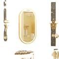 Miniatyrbild 1 av 2: Badrumsspegel, LED-belysning, Anti-imma teknologi, 40x20 tum