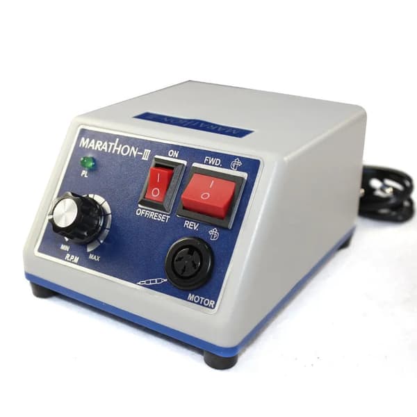 Dental Marathon Micromotor, 0-35.000 RPM, Kompakt Kontrolboks,Hvid
