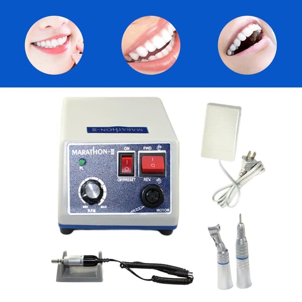 Dental Mikromotor, Høj Hastighed 0-35.000 RPM, Kompakt Design, Fodkontrol Betjening