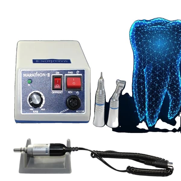 Dental Mikromotor, Høj Hastighed 0-35.000 RPM, Kompakt Design, Fodkontrol Betjening