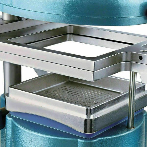 Tandläkarens vakuumformningsmaskin, 800W kraftfull motor, symmetrisk värmesystem, användarvänlig design