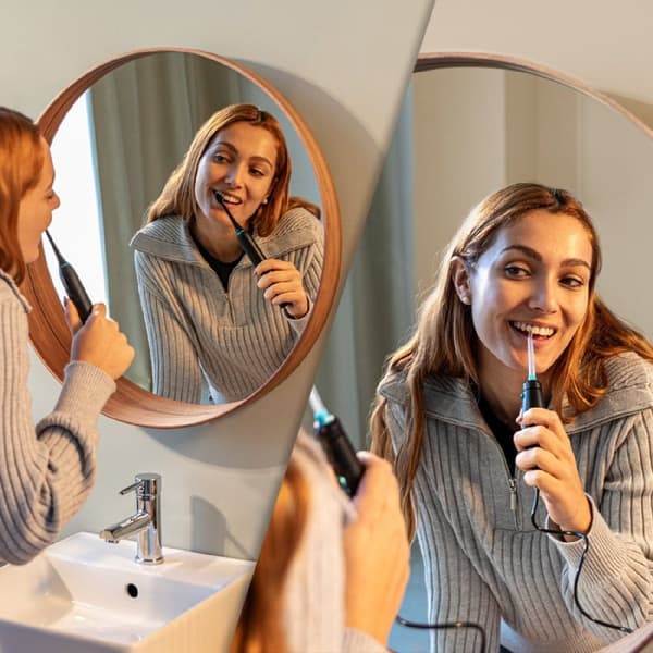 Cecotec Water flosser: 600 ml capacity, 10 pressure levels, 7 nozzles, and electric 5-mode toothbrush