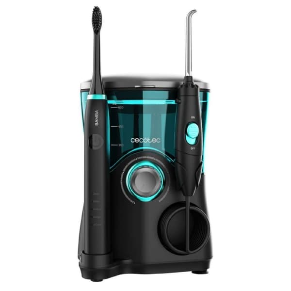 Cecotec Water flosser: 600 ml capacity, 10 pressure levels, 7 nozzles, and electric 5-mode toothbrush