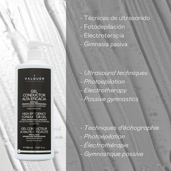 Valquer Premium högeffektiv ultraljudsgel 1 L