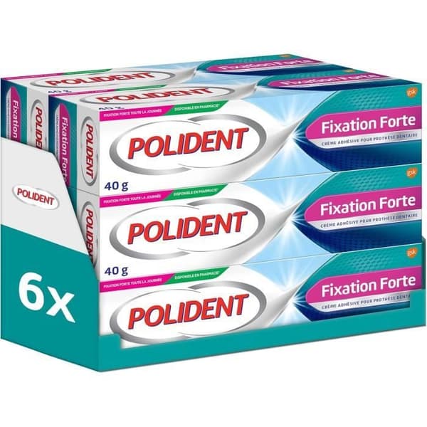 Limpmassa - POLIDENT - Corega - Långvarig fäste - 40g - Utan zink