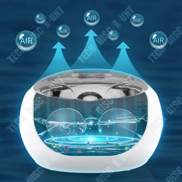 TD® Mini Bärbar Rengöringsmaskin Helautomatisk protesrengöring Rengöring Ultraljudsrengöringsmaskin