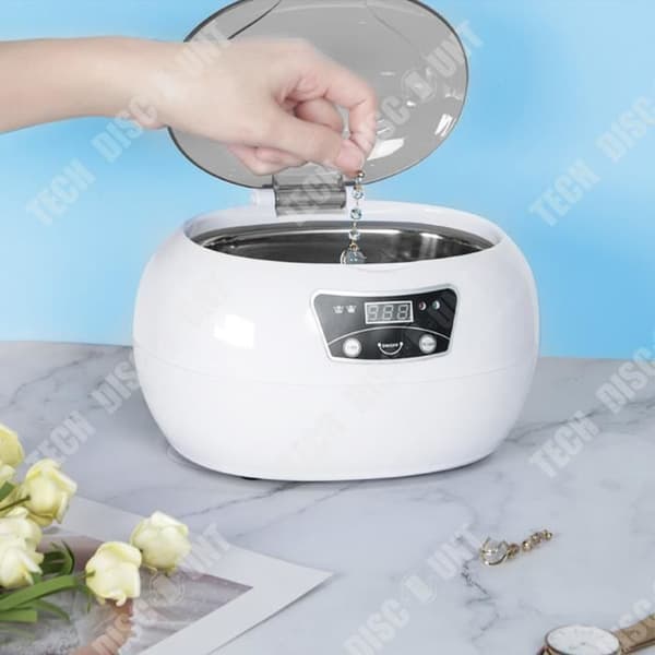 TD® Mini Bärbar Rengöringsmaskin Helautomatisk protesrengöring Rengöring Ultraljudsrengöringsmaskin