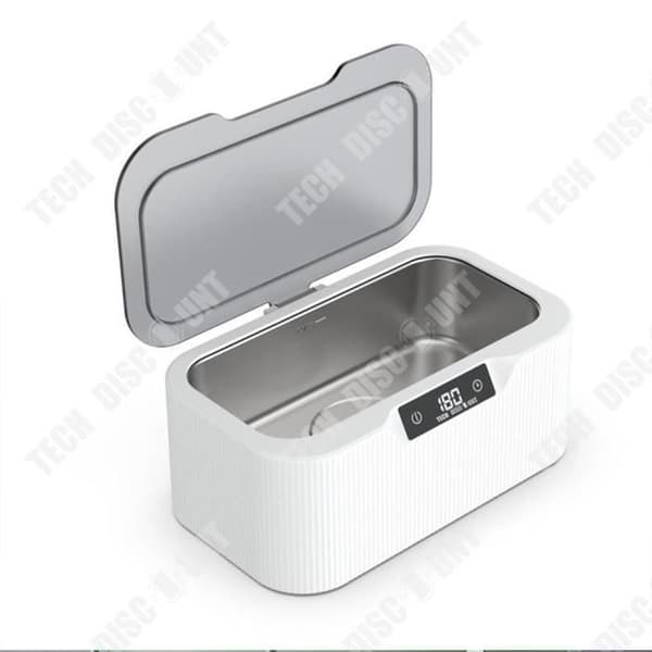 TD® Hushållsglasögon ultraljudsrengörare klocka smycken smycken sminkborste 500ML liten ultraljudsrengöringsmaskin