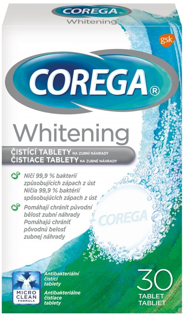 Corega Whitening 30 pcs