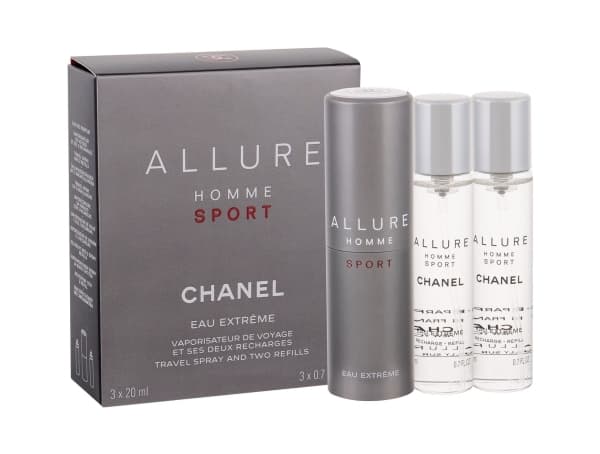 Chanel Allure Homme Sport Eau Extreme EDT 3x20ml pakkaus + täydennykset