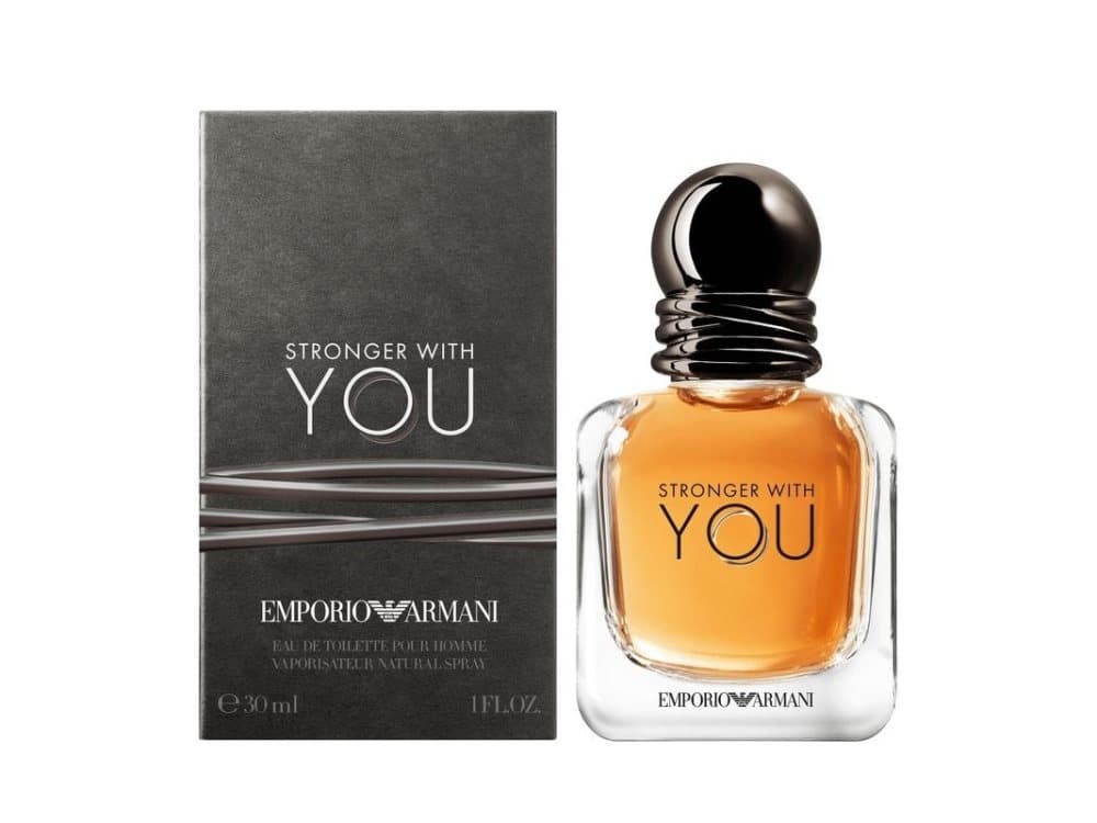 Giorgio Armani Stronger With You, Män, 30 ml, Ej påfyllningsbar flaska, Kardemumma, Salvia, Chestnut, Vanilj