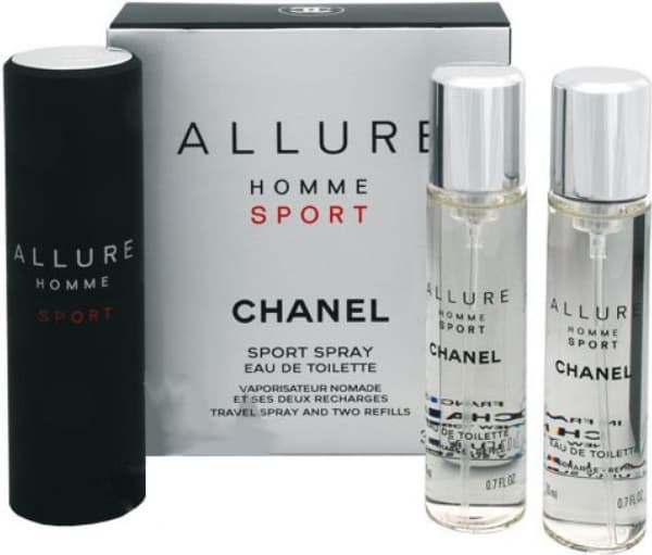 Chanel Allure Homme Sport Lahjasetti - Mies - 60 ml (2x Edt Spray Refill 20Ml/ 1 Edt Spray 20ML)