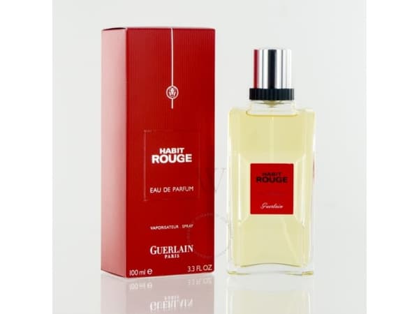 Guerlain Habit Rouge, Menn, 100 ml, Jasmine, Neroli parfyme fem, Lær, Patchouli, Vanilje, Spray