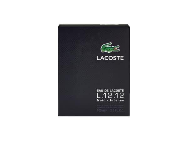 Lacoste L.12.12 Noir, Män, 100 ml, Engångsflaska, Vattenmelon, Basilika, Lavendel, Verbena, Kakao, Kashmir, Kumarin, Patchouli