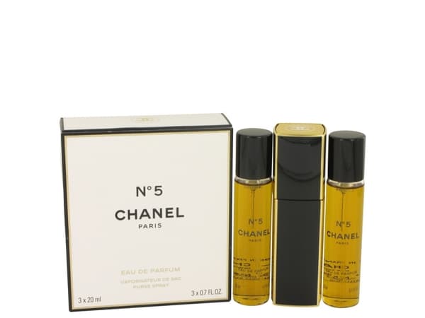 Chanel No 5 EDP 3x20ml emballasje + påfyll
