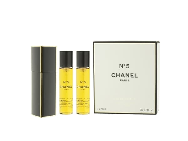 Chanel No 5 EDP 3x20ml emballasje + påfyll