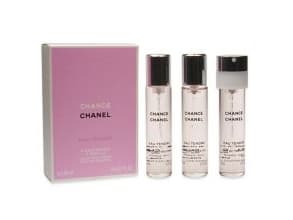 Chanel Chance Eau Tendre Giftset - Dame - 60 ml (3x Edt Spray Refill 20Ml - Twist and Spray)